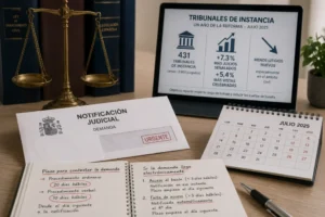 Tribunales de Instancia y notificación judicial en España